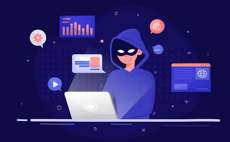 Illustratie hacker pentest purfaction